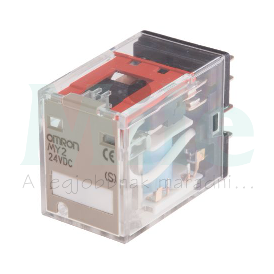 Teljesítményrelé 10A 2-v dugaszolós 24VDC monostabil MY2 24DC (S) OMRON
